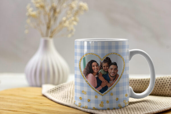 10 ARTES CANECA FOTO CORAÇÃO EDITAVEL