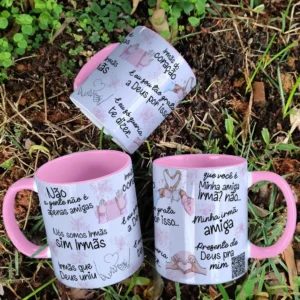 Amigas Não a gente não é apenas amigas, nós somos irmãs - 2 Artes Avulsa Caneca