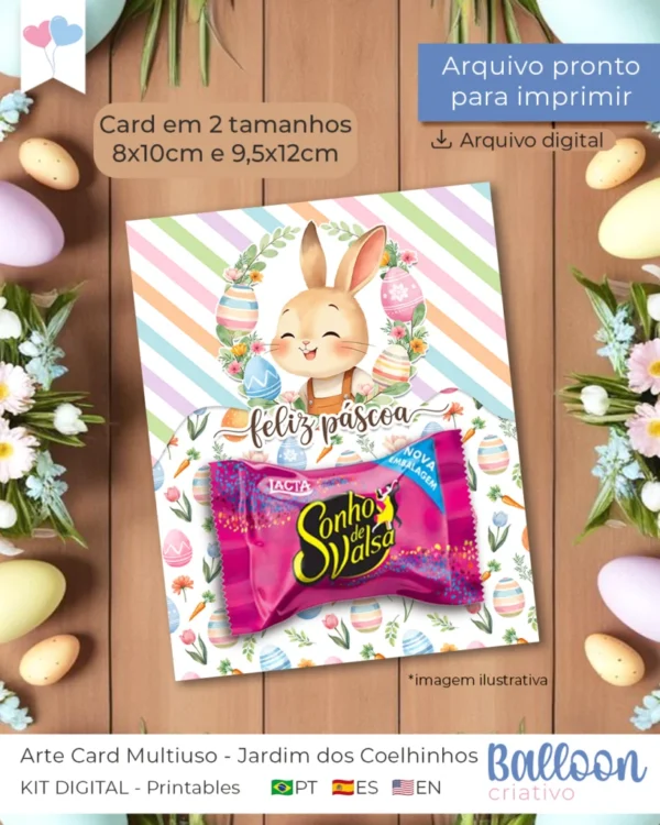Arte Card Multiuso – Jardim dos Coelhinhos