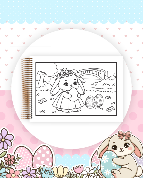 Livro colorir Colorindo Coelhinhos - KIT DIGITAL - Imagem 9