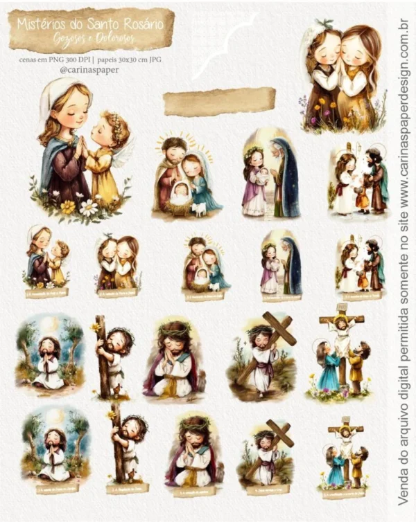 Mistérios do Santo Rosário – Gozosos e Dolorosos - Imagem 2