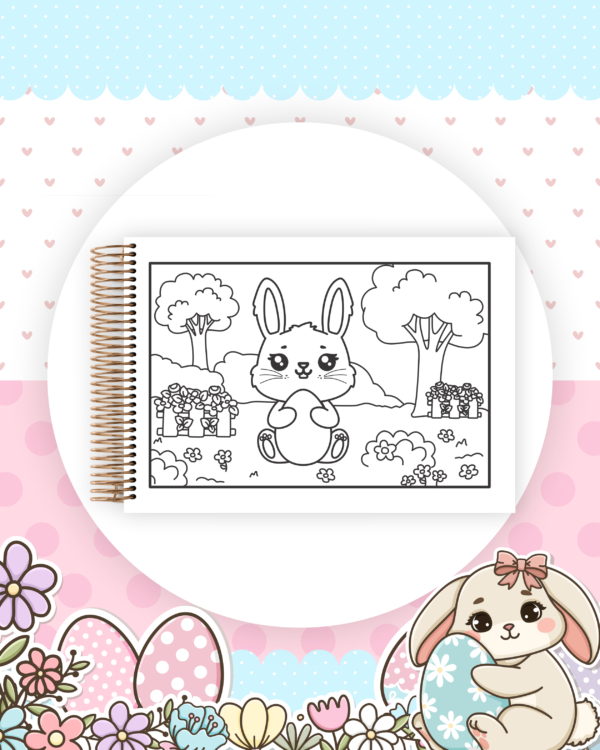 Livro colorir Colorindo Coelhinhos - KIT DIGITAL - Imagem 10