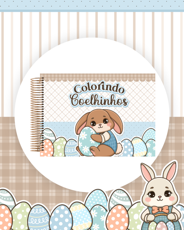 Livro colorir Colorindo Coelhinhos - KIT DIGITAL - Imagem 4