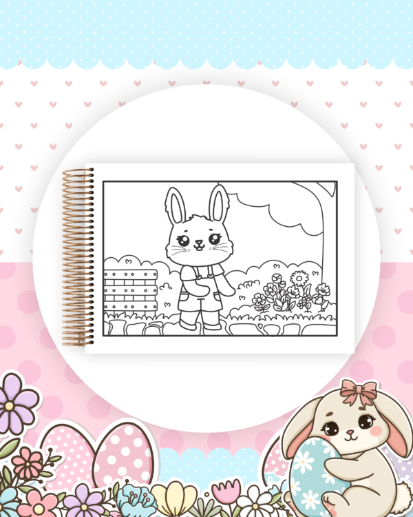 Livro colorir Colorindo Coelhinhos - KIT DIGITAL - Imagem 11