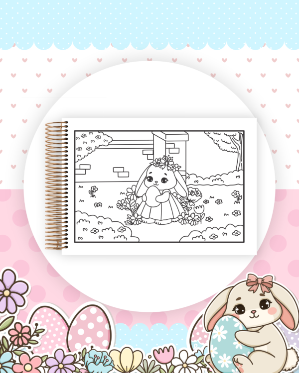 Livro colorir Colorindo Coelhinhos - KIT DIGITAL - Imagem 12