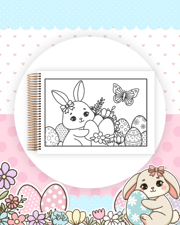 Livro colorir Colorindo Coelhinhos - KIT DIGITAL - Imagem 13