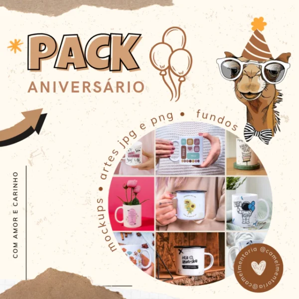 PACK CANECAS DE ANIVERSÁRIO