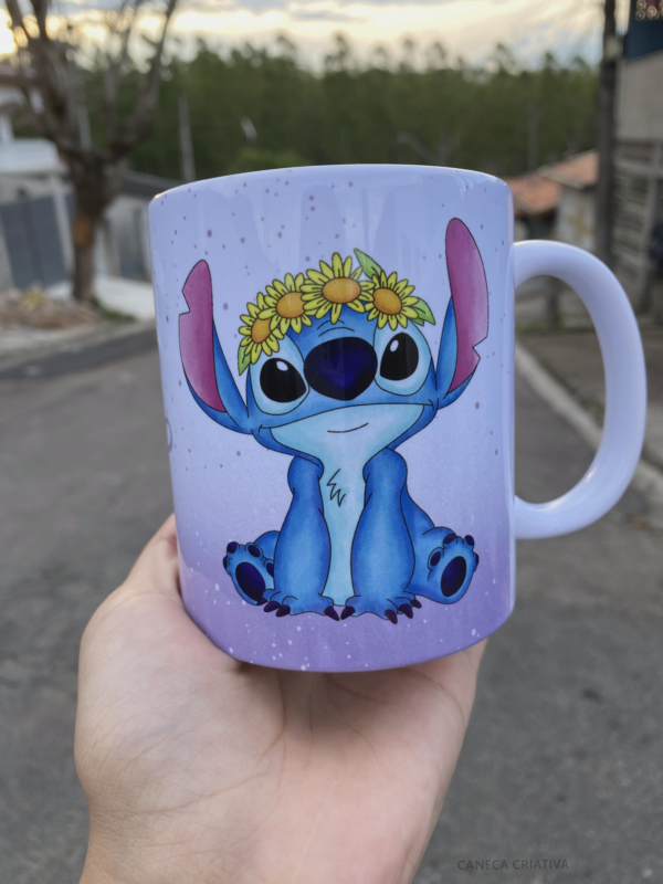 52 Artes caneca alfabeto Stitch - Imagem 4