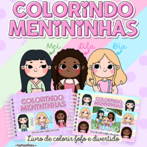 Livro de colorir -  Menininhas