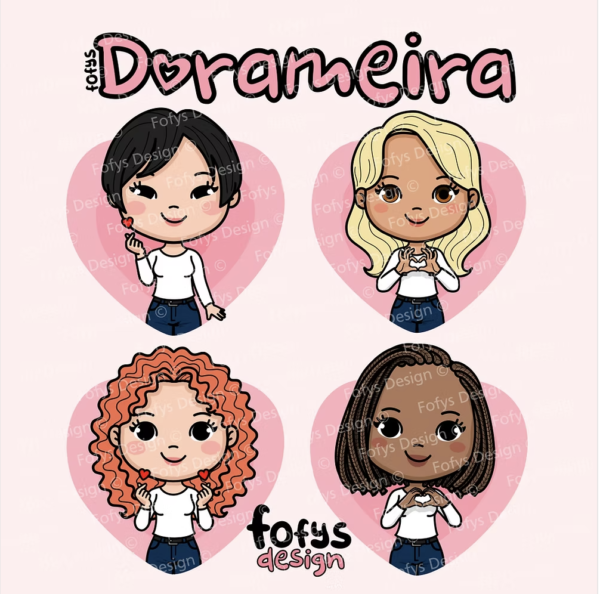 52 elementos - Dorameiras Fofys – cliparts corpinhos