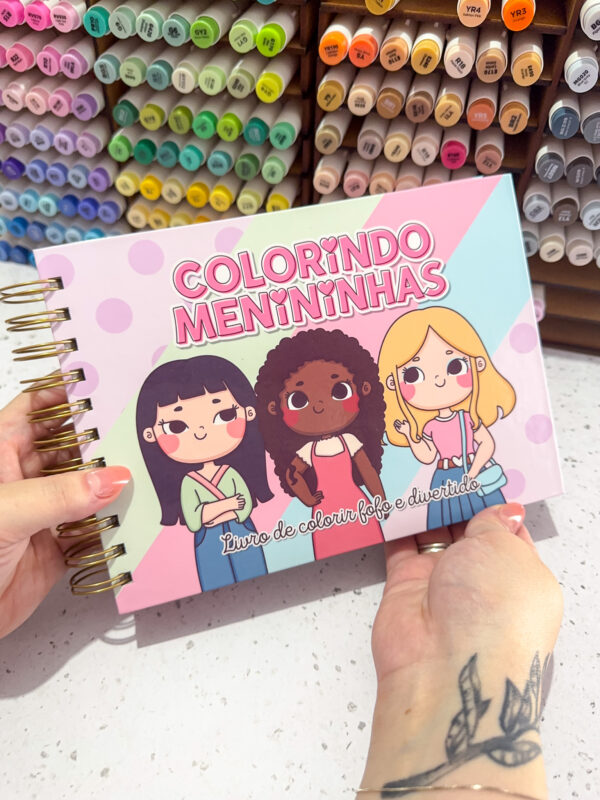 Livro de colorir -  Menininhas - Imagem 6