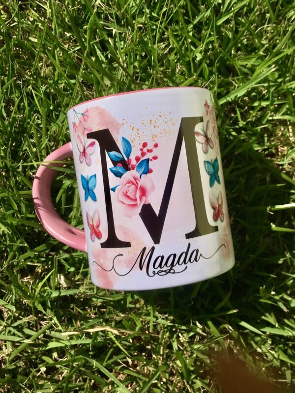 57 ARTES PARA CANECA FLORAL ALFABETO - Imagem 2
