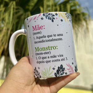 ARTE CANECA MÃE MONSTRO - FREEBIE