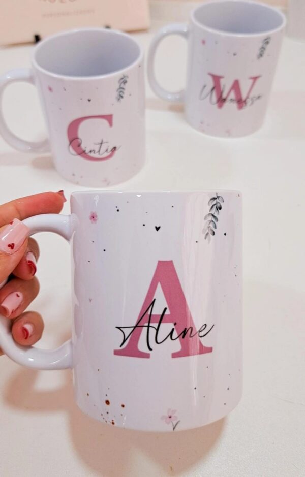 Kit artes canecas Alfabeto minimalista - Imagem 8