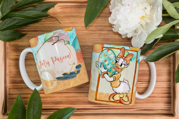 6 artes Canecas - Páscoa Disney - Imagem 2