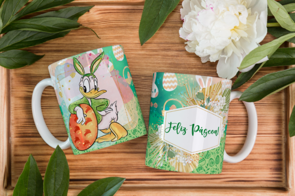6 artes Canecas - Páscoa Disney - Imagem 4