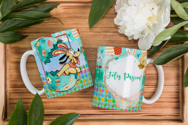 6 artes Canecas - Páscoa Disney - Imagem 5