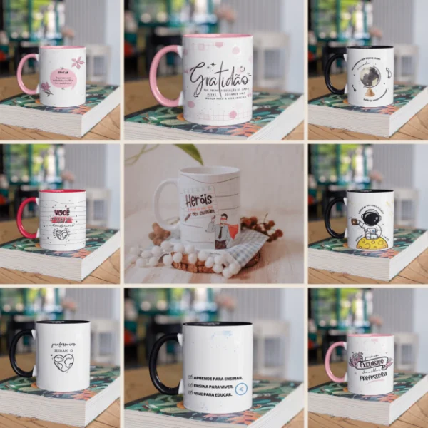 Pack Professores - caneca em laços - Imagem 3