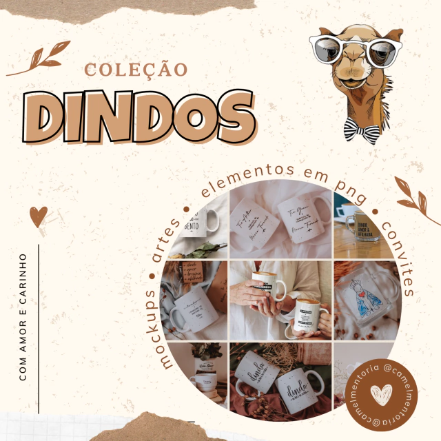 11 artes canecas Dindos