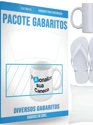 SUPER PACK GABARITOS SUBLIMAÇÃO