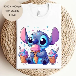 ARTE CAMISETA STITCH