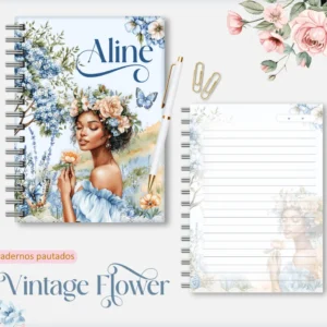 Vintage Flowers 4 – Caderno A5