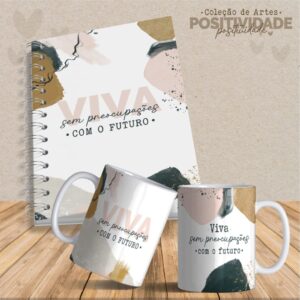 36  Artes Canecas e Agendas Personalizadas Positividade