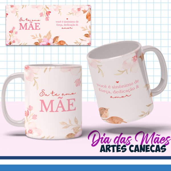 COMBO CANVA – Dia das Mães – Artes para Canecas Editáveis - Imagem 3