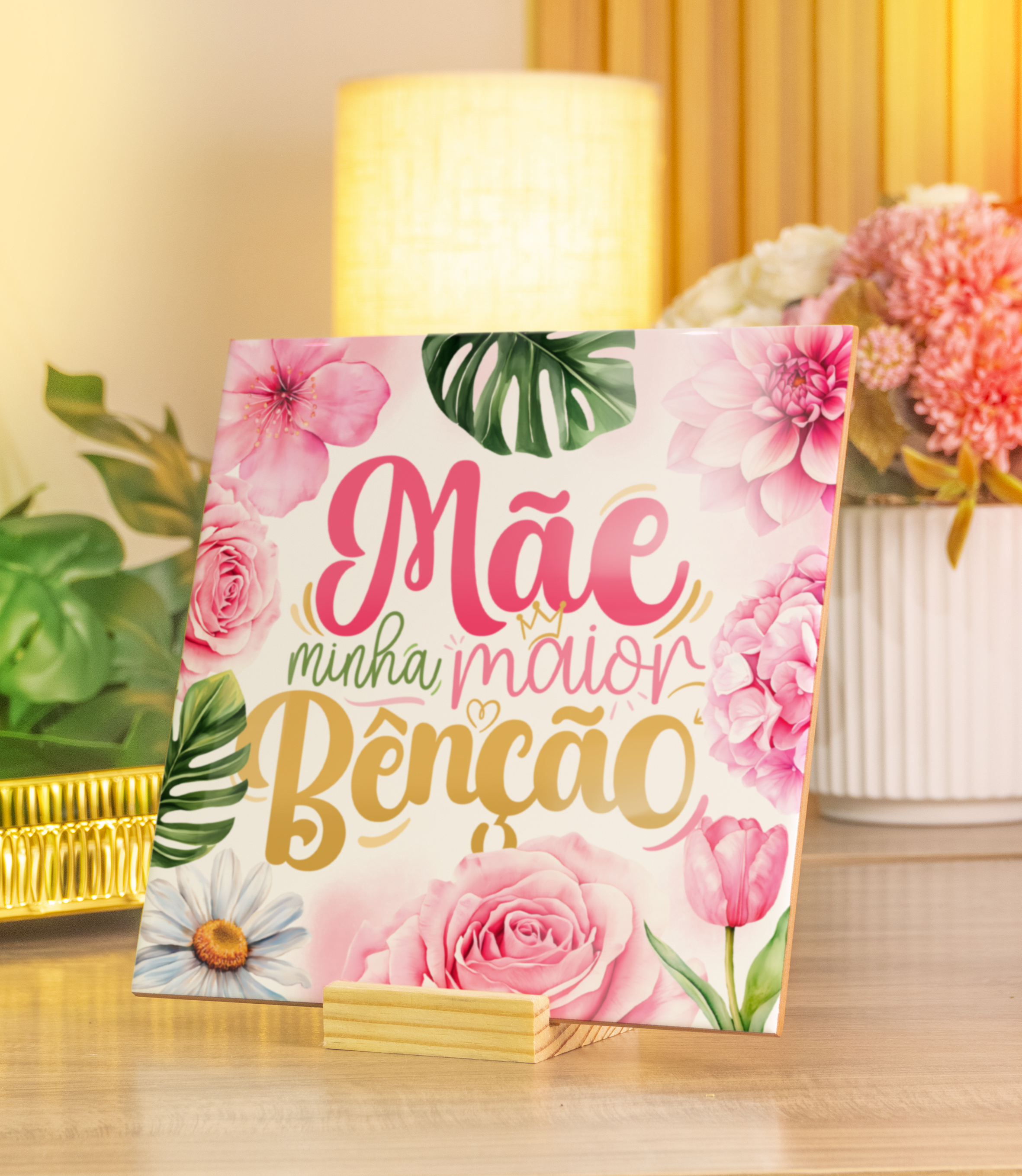 32 ARTES PARA DIA DAS MÃES - CANECA E AZUJELO Mãe é Benção - Imagem 4