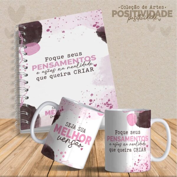 36  Artes Canecas e Agendas Personalizadas Positividade - Imagem 14