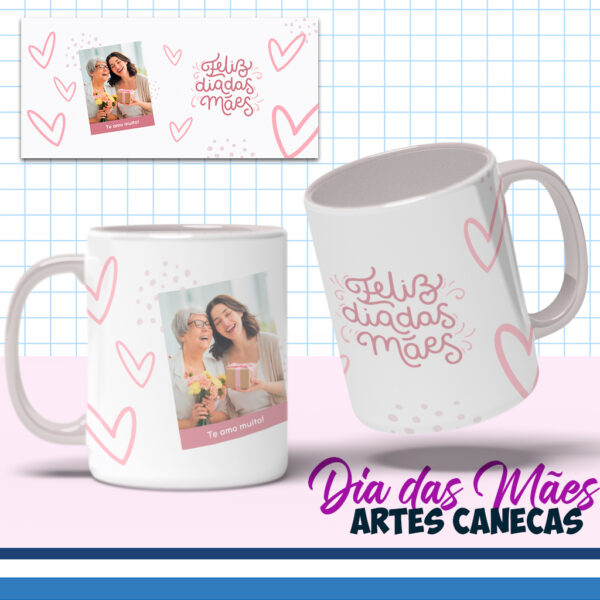 COMBO CANVA – Dia das Mães – Artes para Canecas Editáveis - Imagem 16