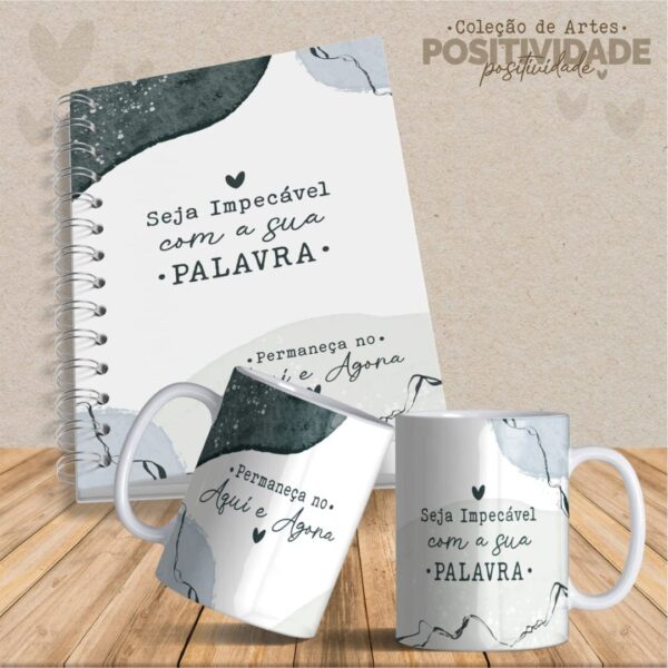 36  Artes Canecas e Agendas Personalizadas Positividade - Imagem 3
