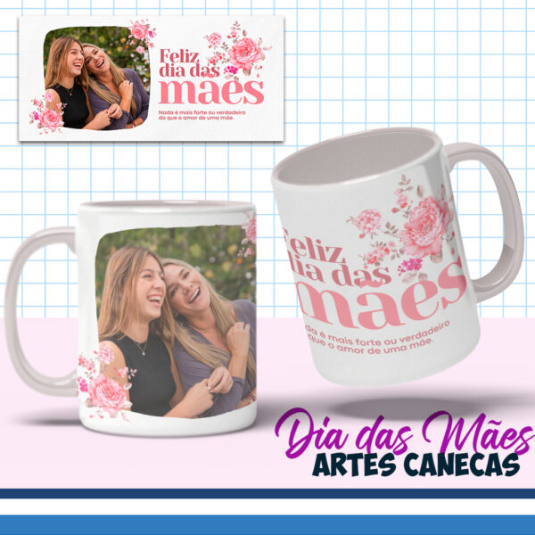 COMBO CANVA – Dia das Mães – Artes para Canecas Editáveis - Imagem 4