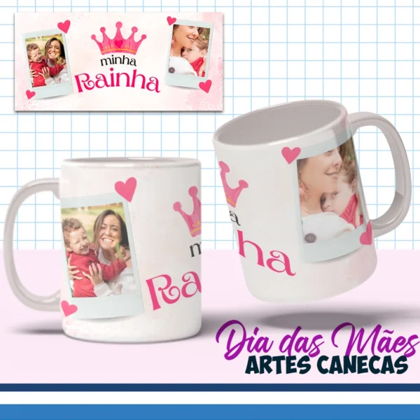 COMBO CANVA – Dia das Mães – Artes para Canecas Editáveis - Imagem 2