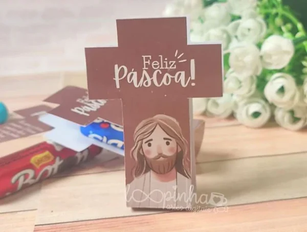 Cruz Porta Baton e Bis – Páscoa 2025