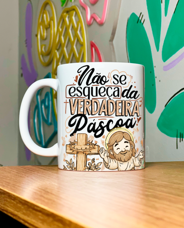 Verdadeira Páscoa 2025 - 10 Artes Caneca - Imagem 7
