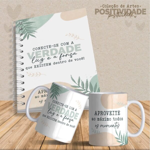 36  Artes Canecas e Agendas Personalizadas Positividade - Imagem 6