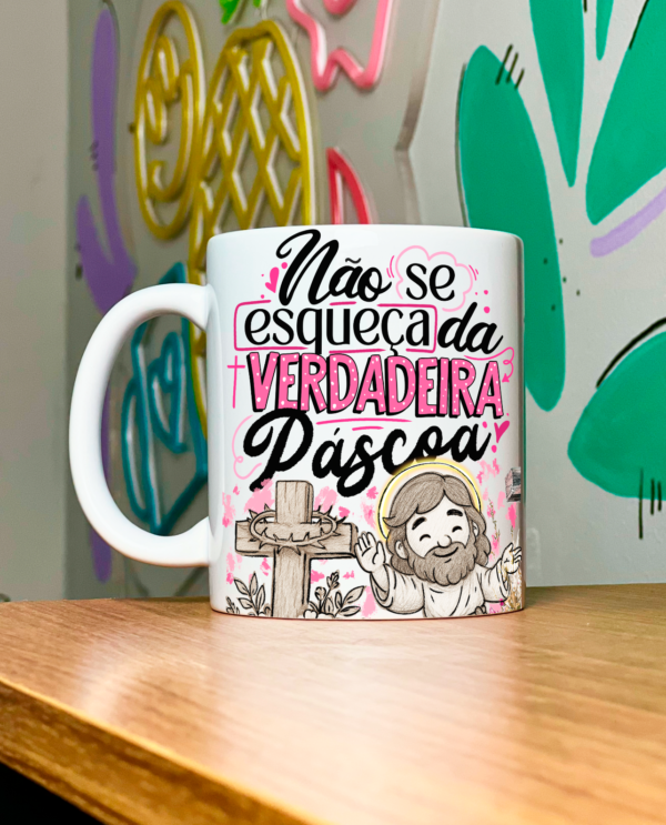 Verdadeira Páscoa 2025 - 10 Artes Caneca - Imagem 6