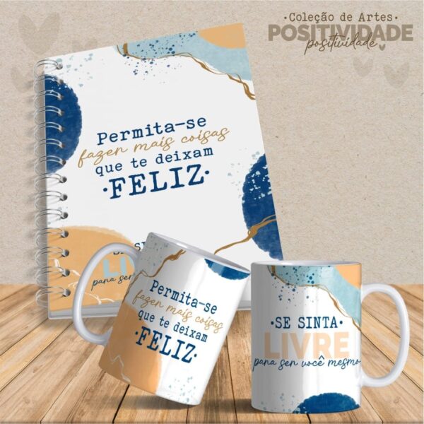 36  Artes Canecas e Agendas Personalizadas Positividade - Imagem 7