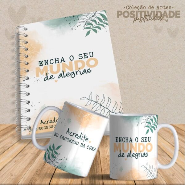 36  Artes Canecas e Agendas Personalizadas Positividade - Imagem 9
