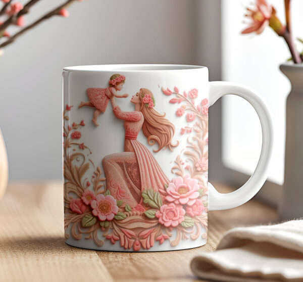 10 Artes de caneca Mães 3D - Imagem 18