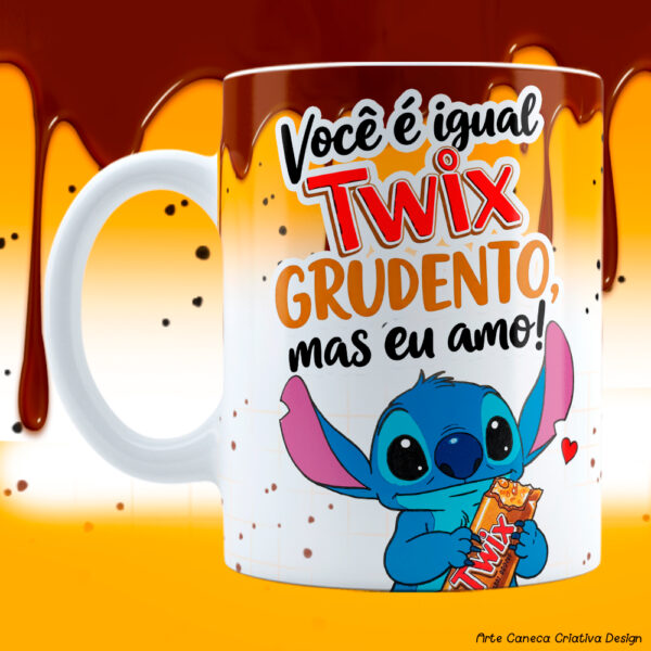 15 artes para canecas - Amor de Chocolate Stitch - Imagem 14