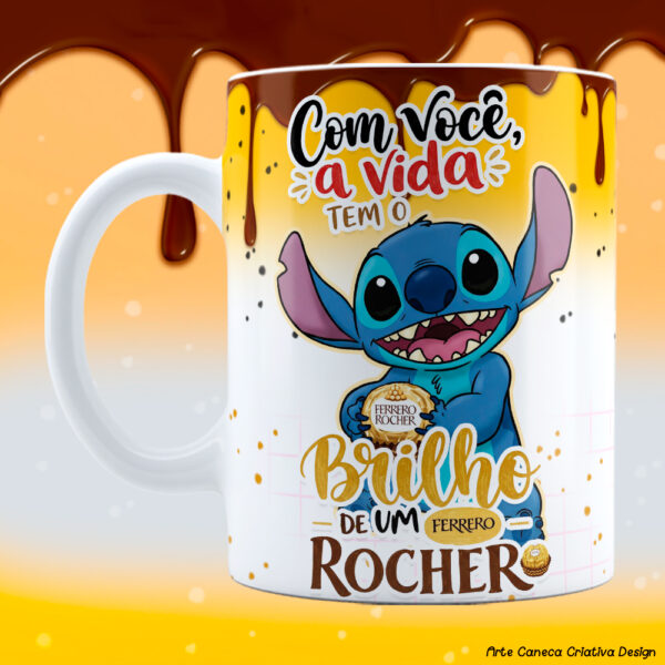15 artes para canecas - Amor de Chocolate Stitch - Imagem 8