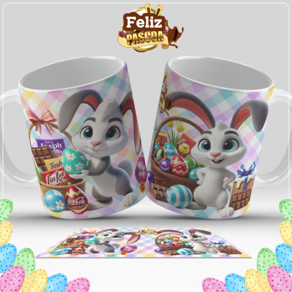 20 artes caneca páscoa personagens - Imagem 4