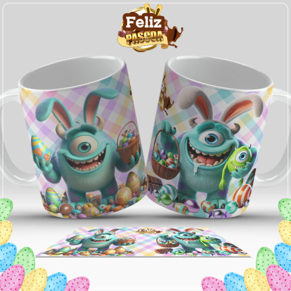 20 artes caneca páscoa personagens - Imagem 11