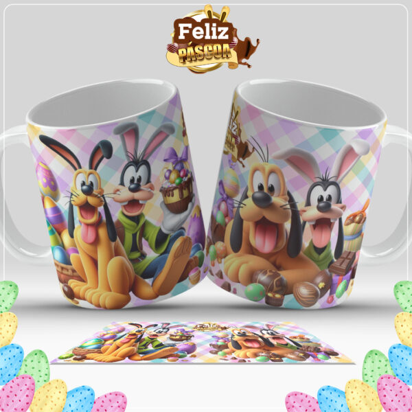 20 artes caneca páscoa personagens - Imagem 16