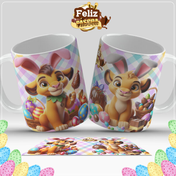 20 artes caneca páscoa personagens - Imagem 17