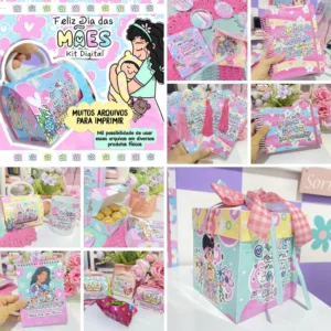 KIT DIGITAL DIA DAS MÃES - SUBLIMAÇÃO E ENCADERNAÇÃO