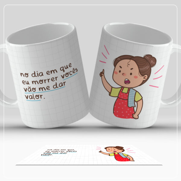 Dia das Mães Ilustrado – Artes para Canecas - Imagem 3