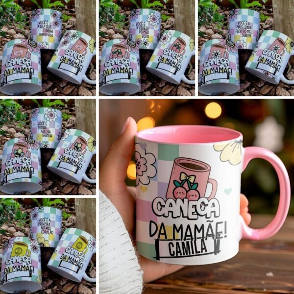 10 artes para caneca Cute Dia das Mães